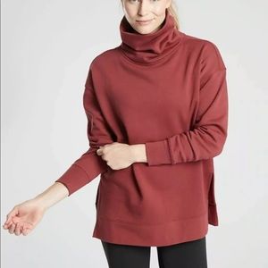 ATHLETA 24/7 funnel neck sweatshirt